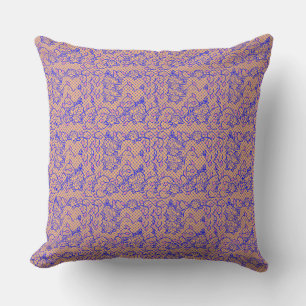 Coussin Lumineuse filet bleu avec fleurs 02b LOrange BG