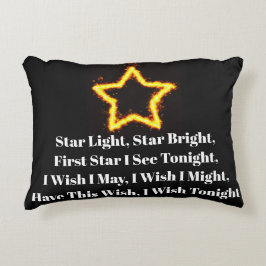 Coussin lumineux étoile étoile