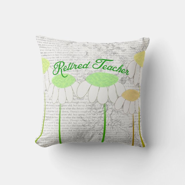 Coussin lunatique retiré de marguerites de (Recto)