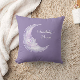 Coussin Lune de Bonne Nuit Violette