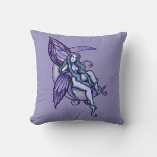 Coussin Lune Enfant Fée Lune Enfant Féerie Art Fae