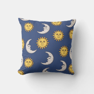 Coussin Lune et soleil