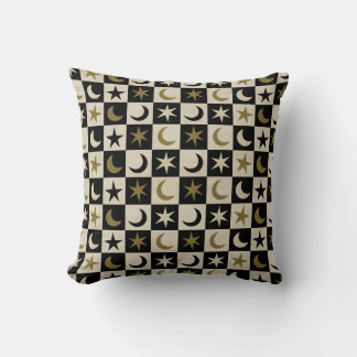 Coussin Lune & Étoiles 