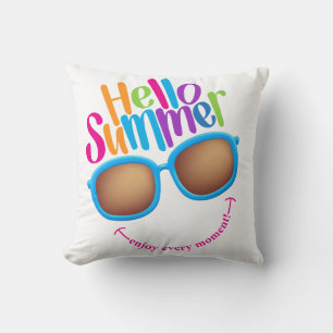 Coussin Lunettes de soleil colorées pour l'été