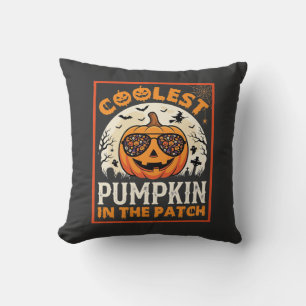 Coussin Lunettes de soleil Halloween Citrouille la plus co