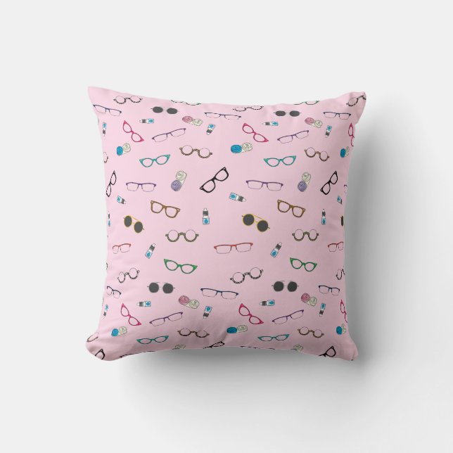 Coussin Lunettes et lentilles de contact (Recto)