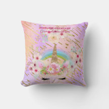 L'UNICORN DE GRANDE-FILLE Dons Rose Gold Girly