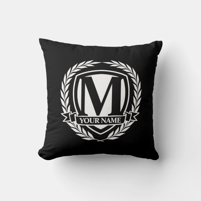 Coussin Lurel Monogramme Design Jeu d'oreiller (Recto)