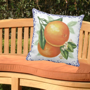 Coussin Luscieux Oranges Toile