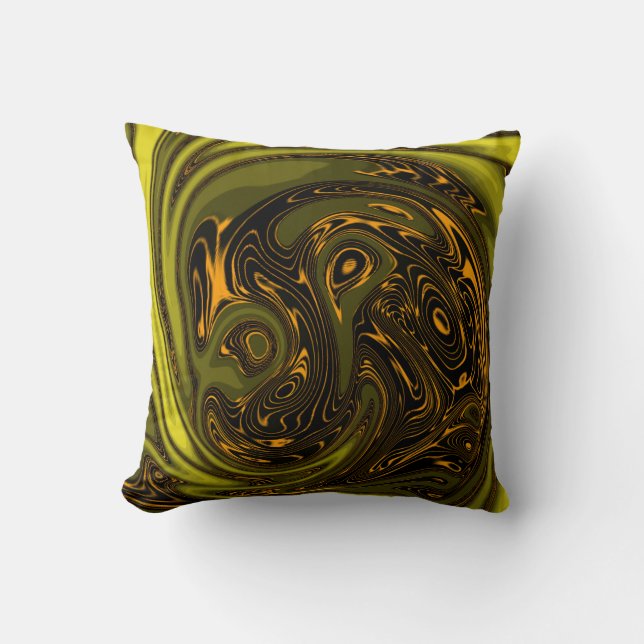 Coussin Luxe Elégant Dragon Dragon Horse Abstrait (Recto)