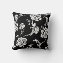 Luxe Elégant noir blanc Europe ornement floral