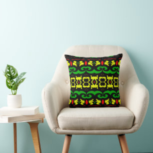 Coussin Luxe et Élégant Africain