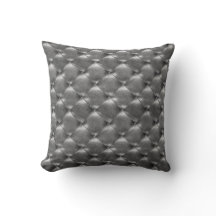 Luxe Glam Tufé Cuir Opulent Gris Graphite