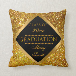 Coussin Luxe Moderne Personnaliser Gold Parties scintillan
