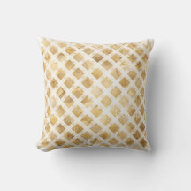 Luxe, Motif Réseau Blanc Or, Entrecroisé