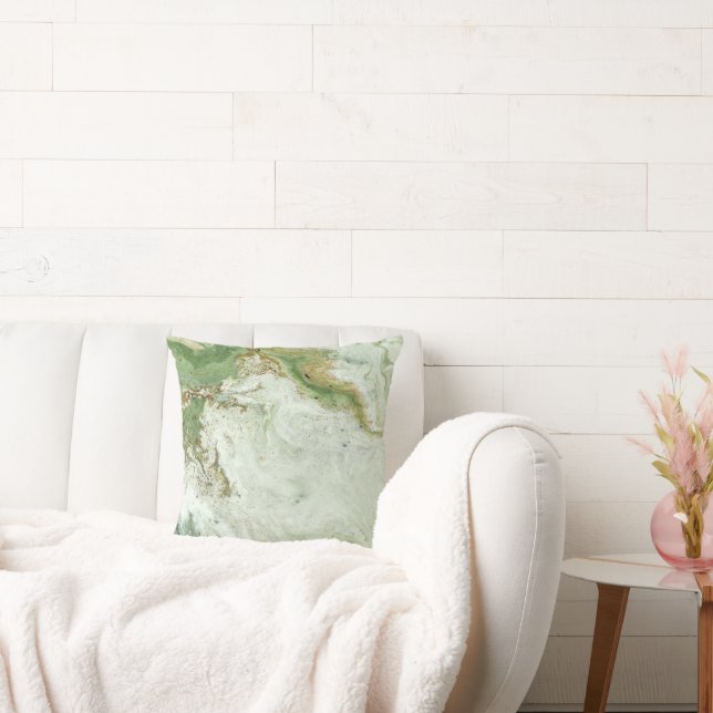 COUSSIN LUXE SAGE ABSTRAIT MARBRE CUSHION (Canapé)