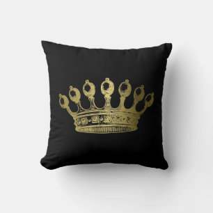 Coussin Luxueuse Couronne d'or ésotérique