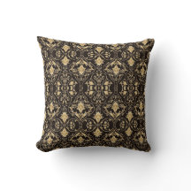 Luxueux Motif noir couleur  imprimé