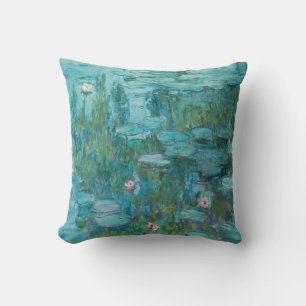 Coussin Lys d'eau (par Claude Monet, 1915)
