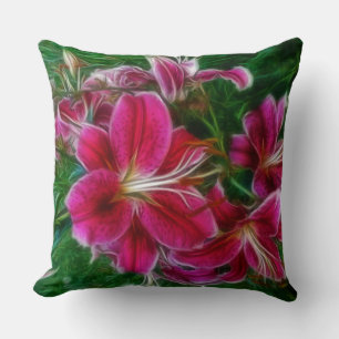 Coussin Lys - Fleurs de jardin Flora Art Cadfts