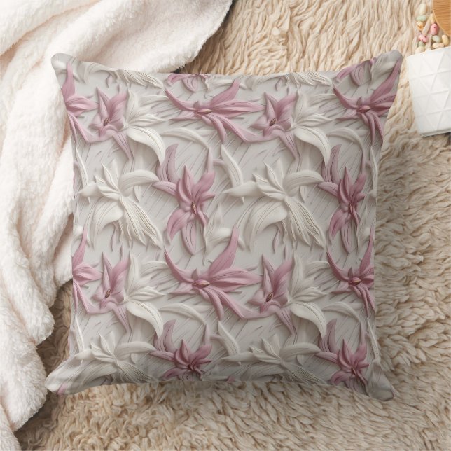 Coussin Lys rose-rose-blanc 3d (Couverture)