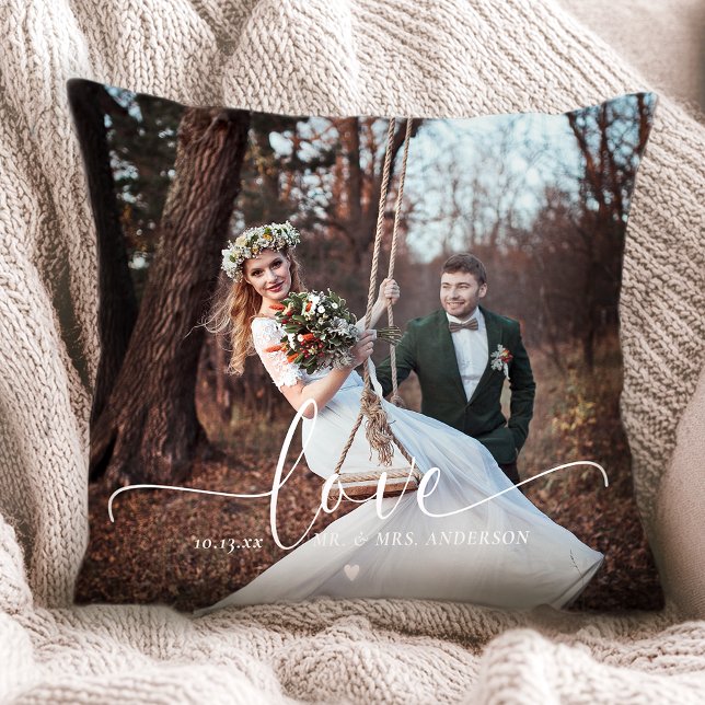 Coussin M. et Mme Love Photo Mariage (Créateur téléchargé)