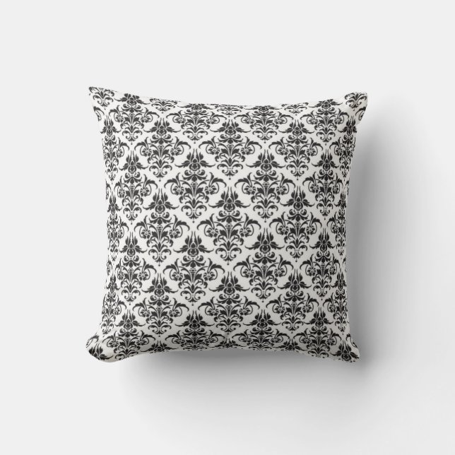 Coussin M. et Mme Newlywed Pillow - noir et blanc (Recto)