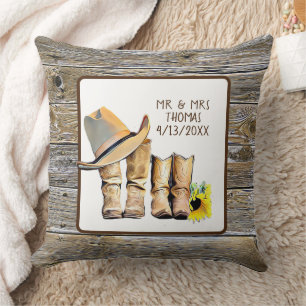 Coussin M. et Mme Newlyweds Personnalisé