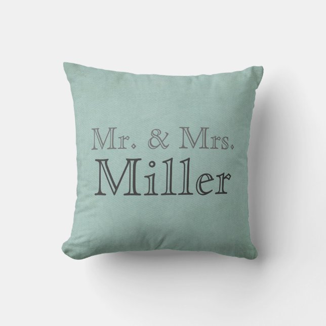 Coussin M. et Mme personnalisables Pillow (Recto)