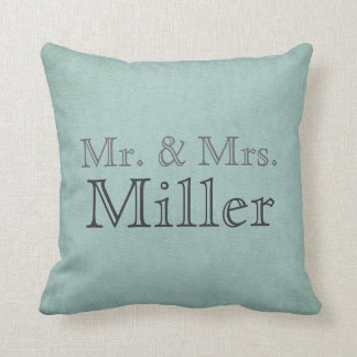 Coussin M. et Mme personnalisables Pillow
