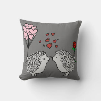 Coussin M. & Mme Hedgehog Célébrer la Saint-Valentin