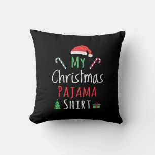 Coussin Ma chemise de pyjama de Noël
