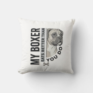 Coussin Ma chemise pour amoureux de Boxer Mange Mieux Que
