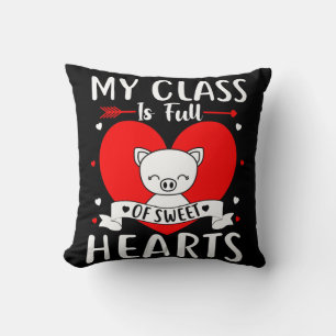 Coussin Ma Classe Est Pleine De Coeurs Sucrés Valentine