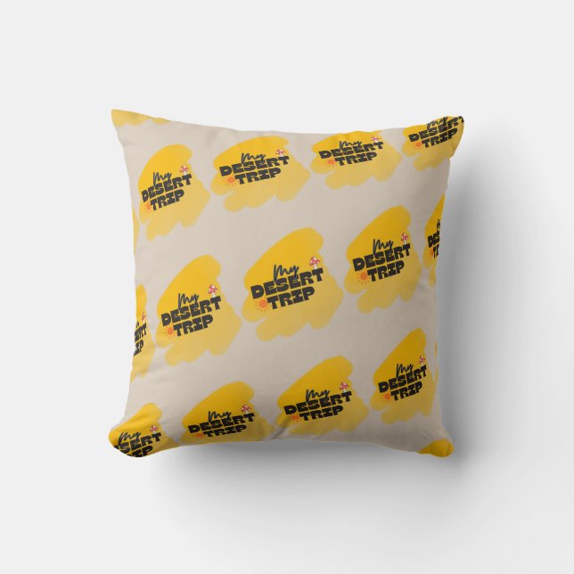 Coussin Ma couverture de voyage dans le désert (Recto)