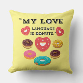 COUSSIN MA LANGUE D'AMOUR EST LES DONUTS
