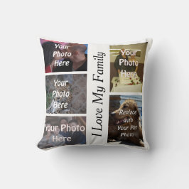 Coussin Ma photo de famille unique