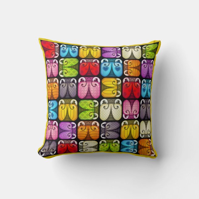 Coussin Ma vente - Bureaux de morue - Voir retour - Coussi (Recto)