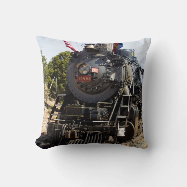 Coussin Machine à vapeur ferroviaire de canyon grand 4960 (Recto)