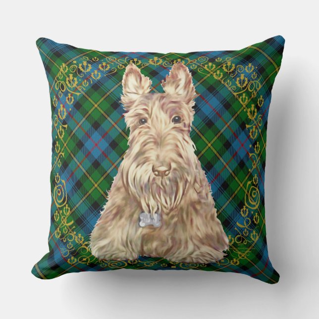 Coussin MacLeod de Skye Tartan Scottie (Recto)