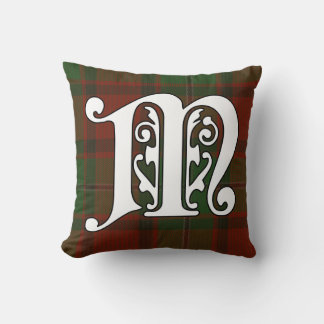 Coussin MacPhail Clan Tartan Monogramme