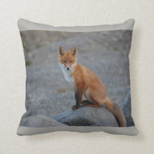 maculez le coussin, carreau de renard, cadeau de