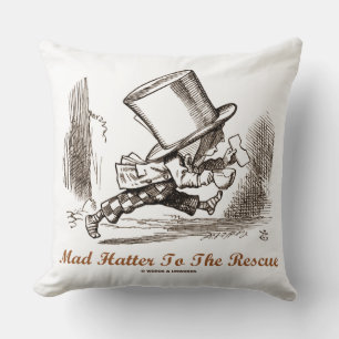 Coussin Mad Hatter To The Rescue Wondersensibilité