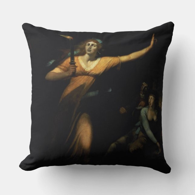 Coussin Madame Macbeth Sleepwalking, 1783 (huile sur la (Recto)