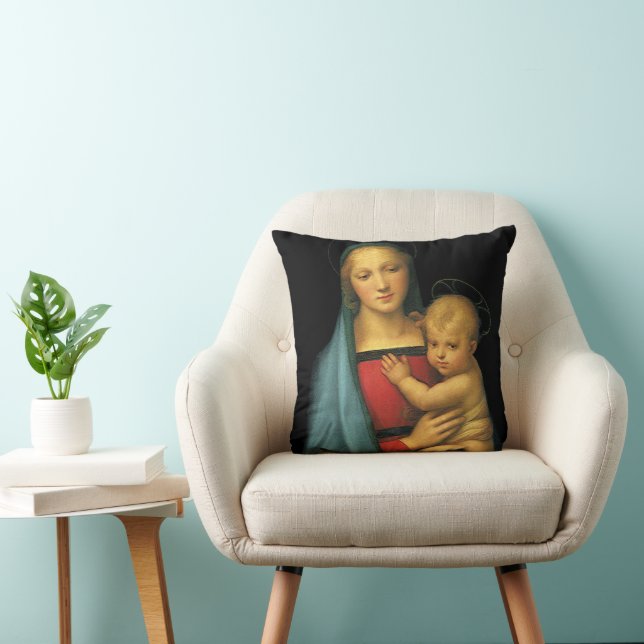 Coussin Madonna And Child, Madonna del Granduca par Raphae (Chaise)