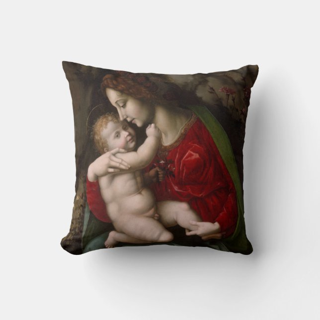 Coussin Madonna et Enfant, vers 1520 (Recto)