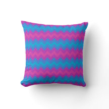 Magenta, violet, Chevrons bleu vif et Polkas