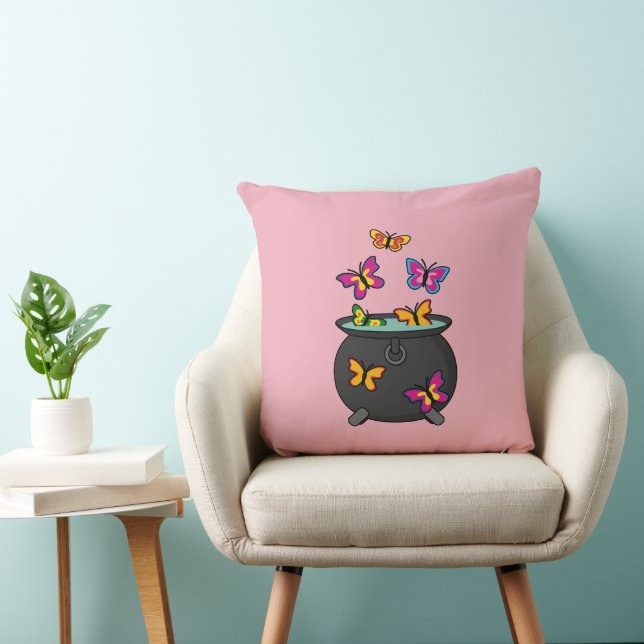 Coussin Magical Butterflies from a cauldron (Chaise)