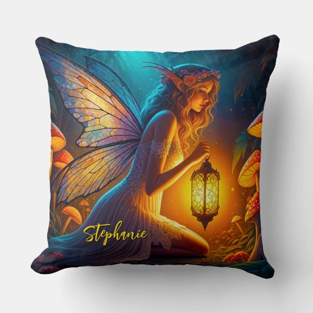 Coussin Magical Fairy In The Fantasy Garden  (Recto)