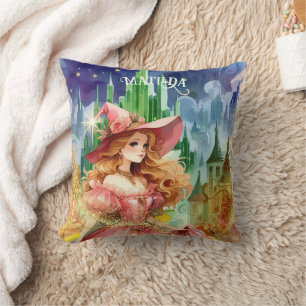 Coussin Magicien Oz Anniversaire Bonne Sorcière Décor pers